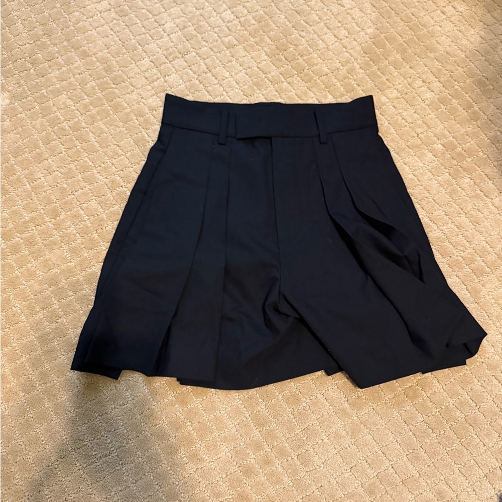Classic Black Women's Pleated Skorts